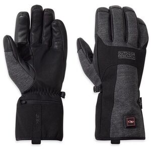 Outdoor Research Black Heated Gloves medium